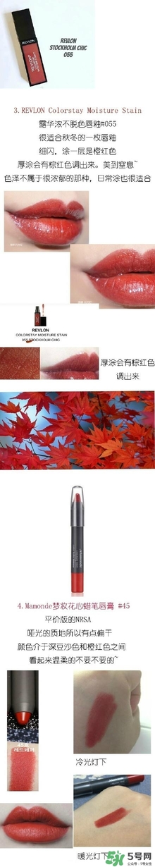楓葉紅什么牌子好？楓葉紅口紅推薦