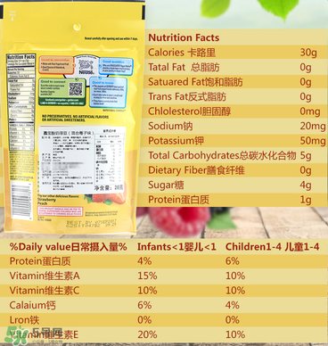 嘉寶溶豆成分如何？嘉寶溶豆成分表