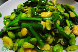 蠶豆和韭菜能一起吃嗎？韭菜炒蠶豆的做法