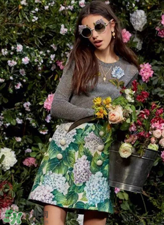 dolce gabanna杜嘉班納2017秋冬繡球花系列怎么樣_好看嗎？