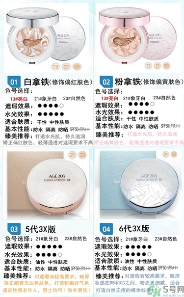 age20s粉底好還是赫拉氣墊好？