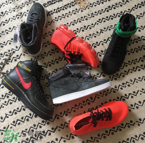 vlone與nike air force 1high聯(lián)名款運動鞋配色有哪幾種？