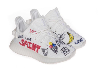 adidas yeezy 350 boost v2兒童定制版在哪買_怎么買？