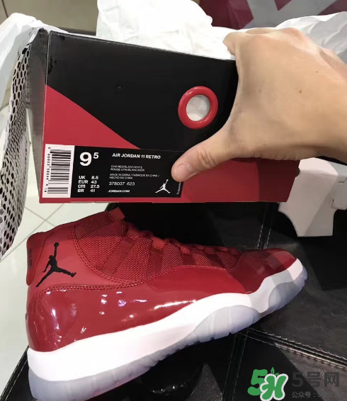 air jordan 11 gym red安東尼全紅配色實物怎么樣？