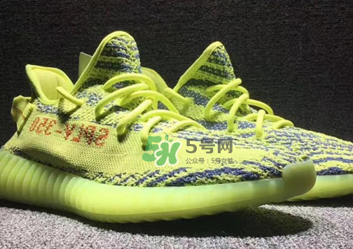 adidas yeezy boost 350 v2熒光黃椰子實(shí)物什么樣？