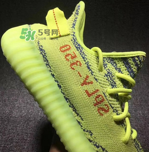 adidas yeezy boost 350 v2熒光黃椰子實(shí)物什么樣？