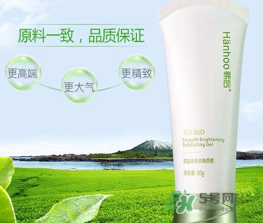 韓后茶蕊去角質(zhì)素怎么用？韓后茶蕊亮滑去角質(zhì)素用法