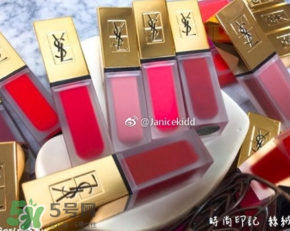 ysl絲絨印記啞光唇露多少錢？ysl絲絨啞光唇露試色