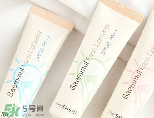the saem得鮮燈泡隔離霜怎么樣？三種顏色適合不同膚色