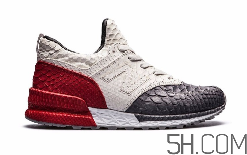new balance 574 sport蟒蛇皮定制款實物什么樣？