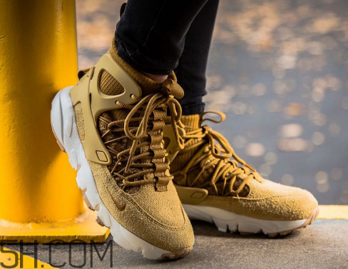 nike air footscape mid小麥配色上腳效果怎么樣？