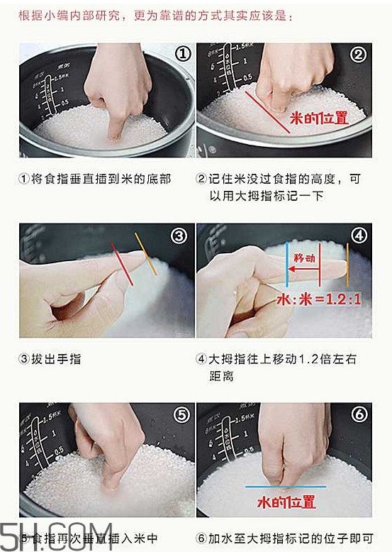 煮飯用熱水還是冷水？煮飯要放多少水