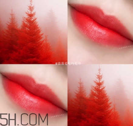 橘紅色口紅是什么顏色？橘紅色口紅試色效果圖
