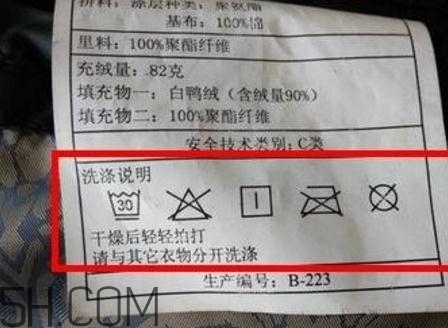 羽絨服標簽上的圖什么意思？羽絨服標牌怎么看？