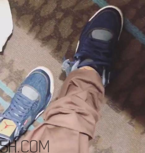 levis與air jordan 4聯(lián)名款實(shí)物什么樣_多少錢？