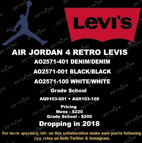 levis與air jordan 4聯(lián)名款實(shí)物什么樣_多少錢？
