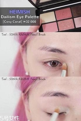 南瓜色眼影怎么畫？南瓜色眼妝畫法教程