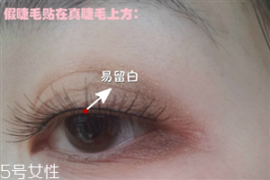 假睫毛是貼在上面還是下面？貼假睫毛的常見錯誤