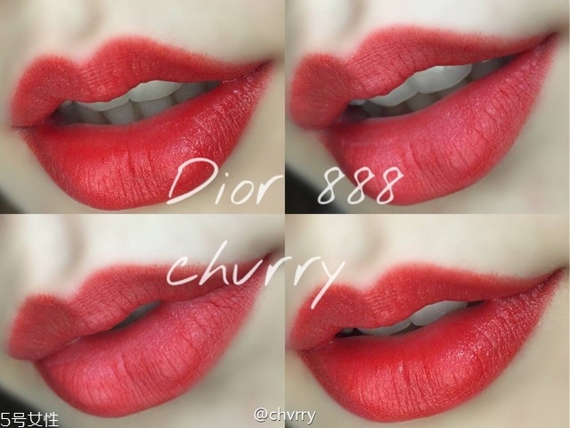 迪奧888口紅專(zhuān)柜價(jià)格多少錢(qián) 超級(jí)美的紅偏橘顏色