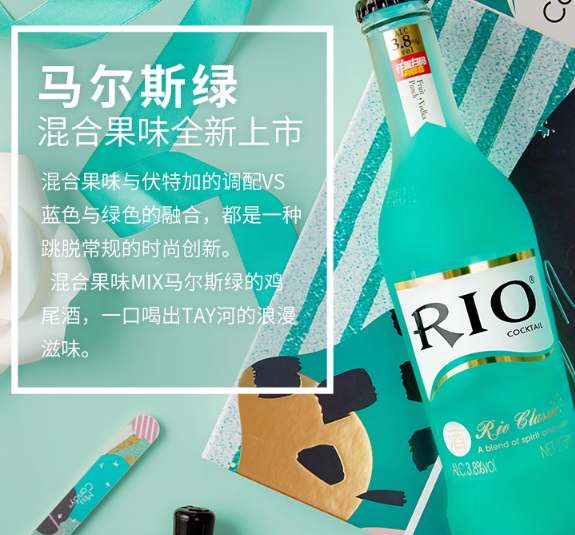 rio馬爾斯綠雞尾酒好喝嗎？rio馬爾斯綠什么味道